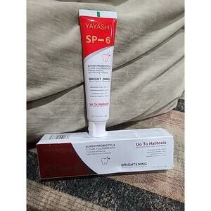 YAYASHI SP-6 Super Probiotic-6 Clear Your Breath Brightening Toothpaste 4.23 oz